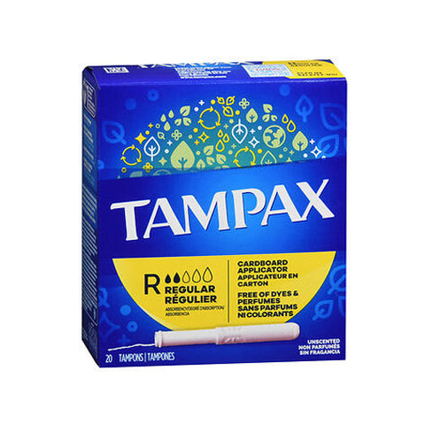 Tampax, Tampons With Flushable Applicator Regular Absorbency, 20 each