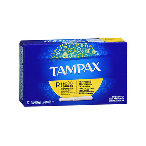 Tampax, Tampons With Flushable Applicators Regular, 10 each