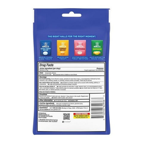 Halls, Mentho-Lyptus Cough Drops, 30 Each