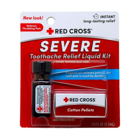 Mentholatum, Red Cross Complete Medication Kit For Toothache, 0.125 oz