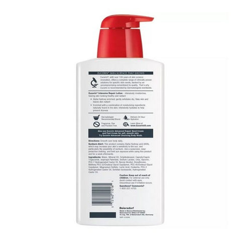 Eucerin, Plus Dry Skin Therapy Intensive Repair Enriched Lotion, 16.9 oz