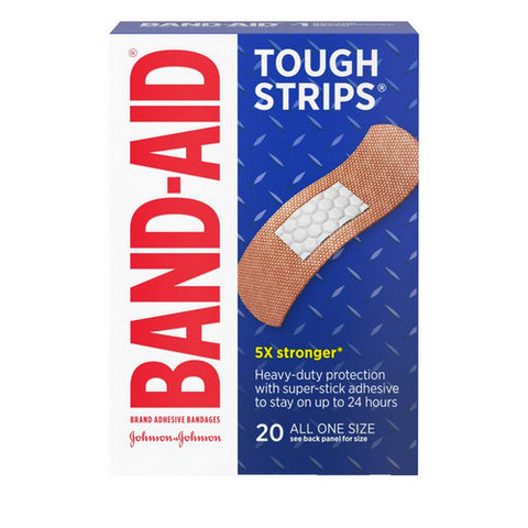 Band-Aid, Tough-Strips Bandages All One Size, 20 ct