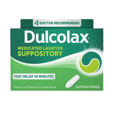 Dulcolax, Laxative Suppositories, 10 mg, 8 ct