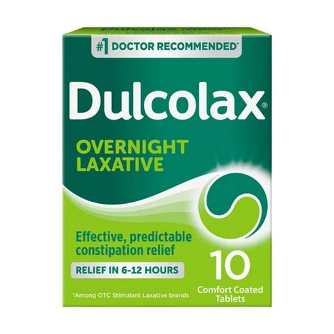 Dulcolax, Comfort Coated Laxative Tablets To Relieve Constipation, 10 tabs