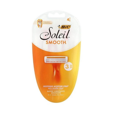 Bic, Soleil Triple Blade Shavers For Women, 4 each (Sensitive Skin)