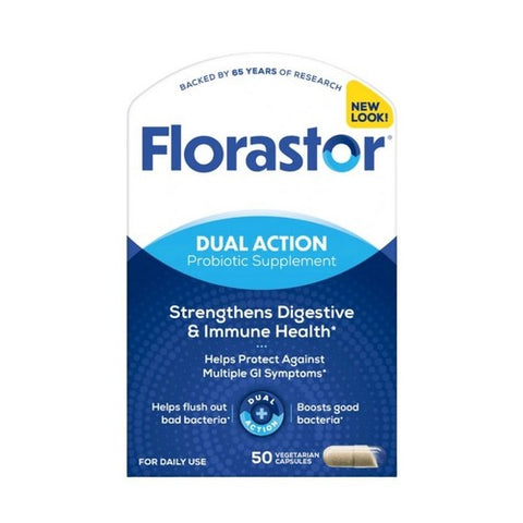 Florastor, Maximum Strength Probiotic Dietary Supplement Capsules, 250 Mg, 50 caps