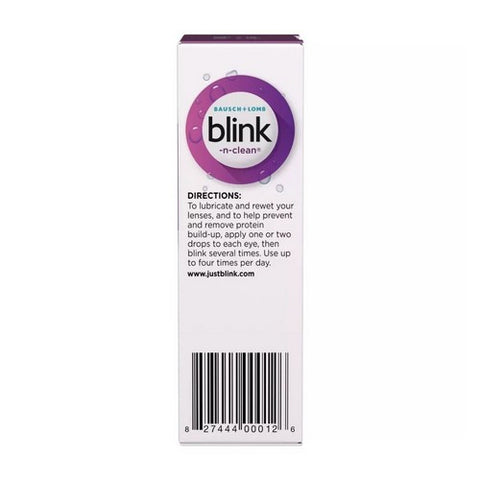 Complete, Blink-N-Clean Lens Drops For Soft Contact Lenses, 15 ml