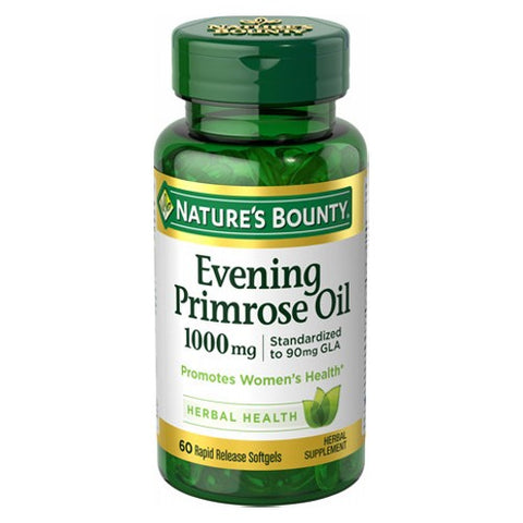 Nature's Bounty, Natures Bounty Evening Primrose Oil, 1000 mg, 60 caps