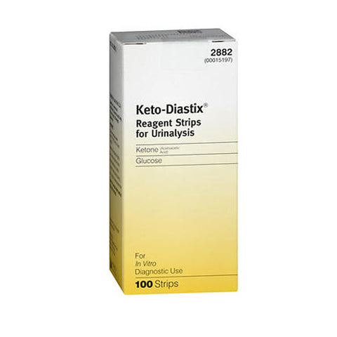 Keto-Diastix, Bayer Keto-Diastix Reagent Strips For Urinalysis, 100 Strips