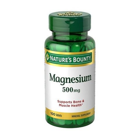 Nature's Bounty, High Potency Magnesium, 500 mg, 100 tabs