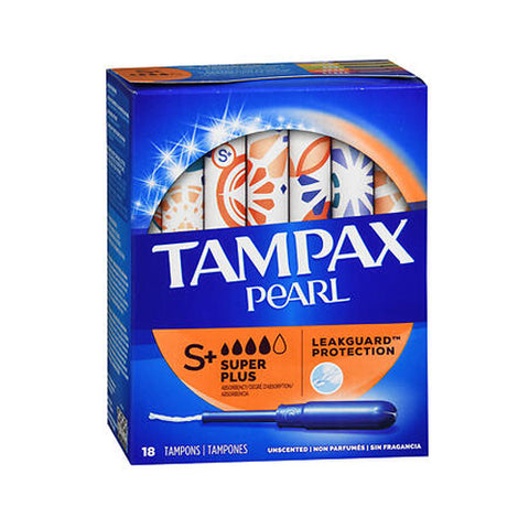 Tampax, Pearl Plastic Super Plus Tampons, Unscented 18 each
