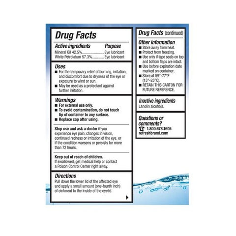 A&Z Pharmaceutical, Refresh P.M. Eye Lubricant, Count of 1